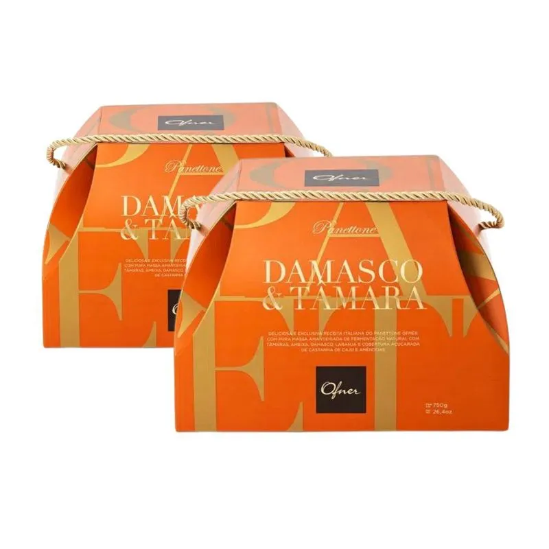 2 Panetone Ofner, Panettone 750g Damasco &amp; Tâmara