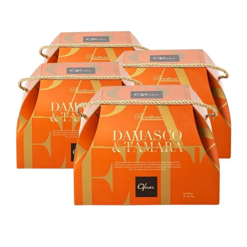 4 Panetone Ofner, Panettone 750g Damasco &amp; Tâmara