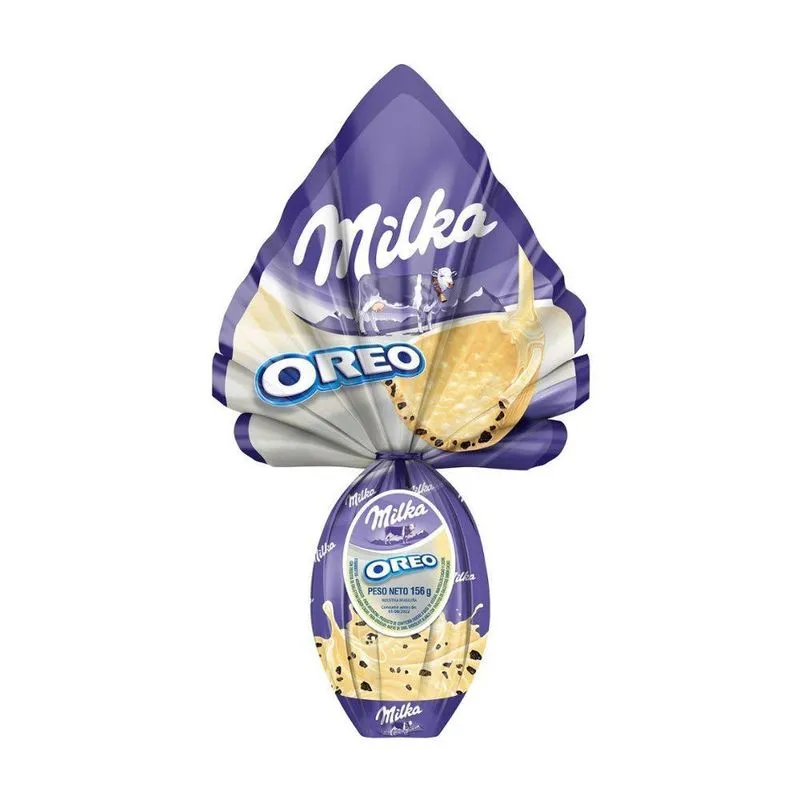 Ovo De Páscoa Milka Branco Com Oreo Chocolate 156g