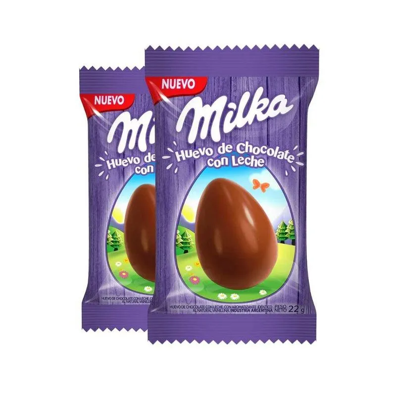 2 Ovo Chocolate Ao Leite Milka 22g
