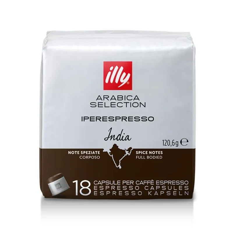 18 Cápsulas, Café Selection, India Illy Iperespresso
