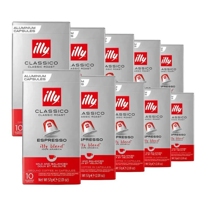 100 Cápsulas Para Nespresso, Clássico, Café Italiano Illy