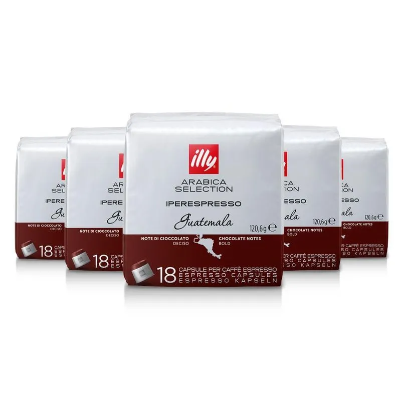 90 Cápsulas Illy Iperespresso, Guatemala, Café Selection