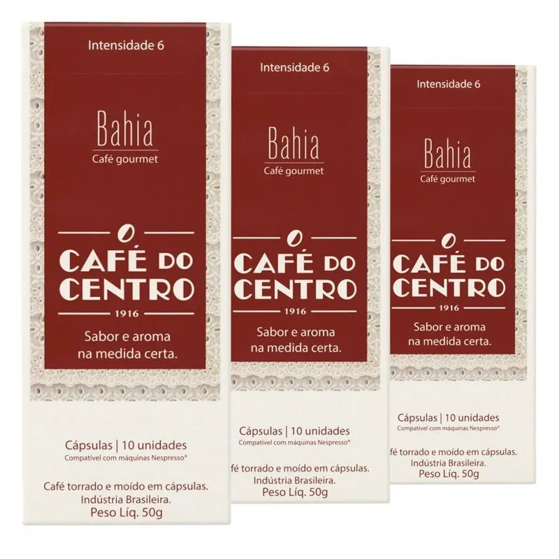 30 Cápsulas Para Nespresso, Bahia, Café Do Centro