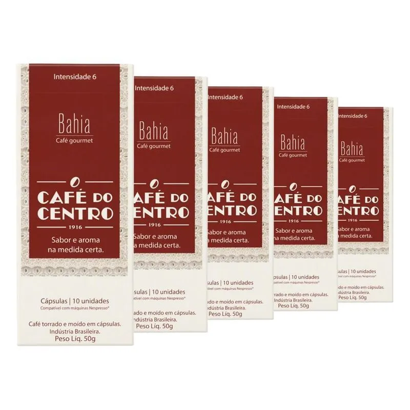 50 Cápsulas Para Nespresso, Café Do Centro, Bahia