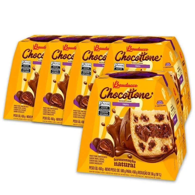 Chocottone Bauducco Trufa 450g - Natal Com Sofisticação