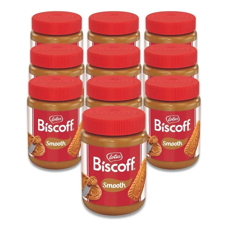 Pasta Belga Biscoito Lotus Biscoff Spread Kit 10 Potes 400g