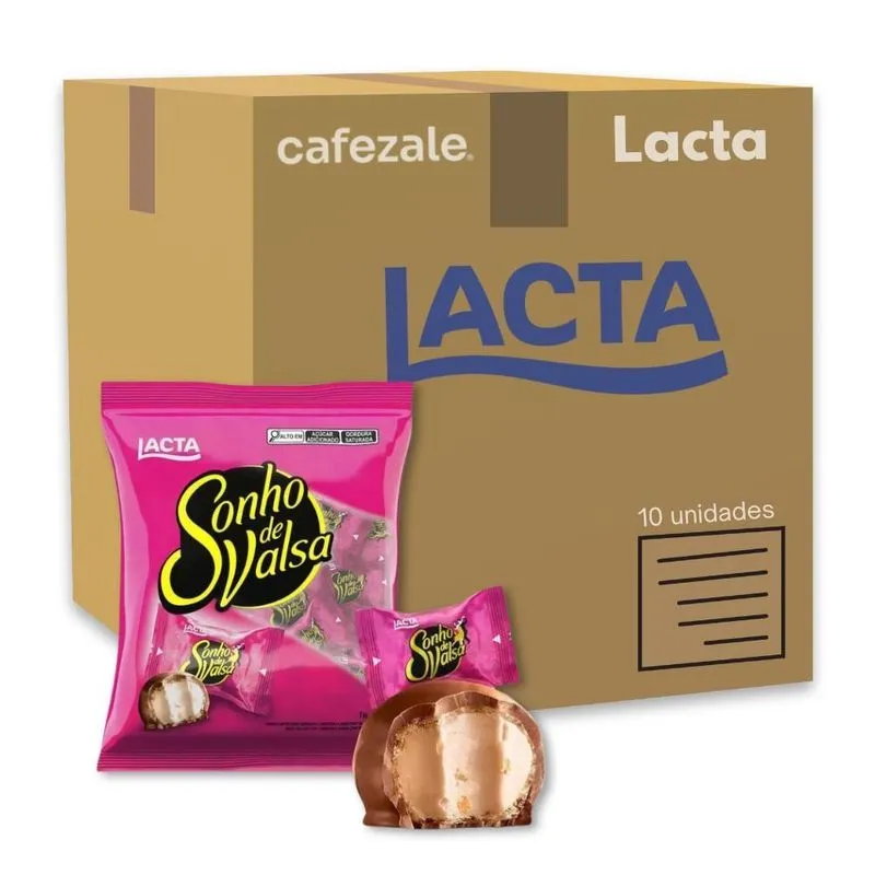 Sonho De Valsa Lacta 10 Pacotes De Bombom De 1kg