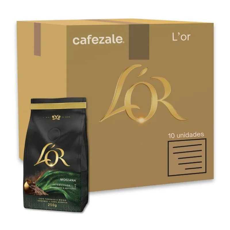 Café Gourmet Lor Mogiana Torrado E Moído Kit 10 Pacotes 250g