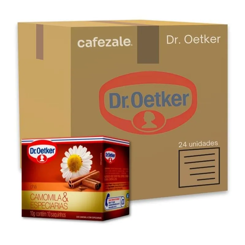 Chá Dr. Oetker Camomila E Especiarias Kit 24 Caixas