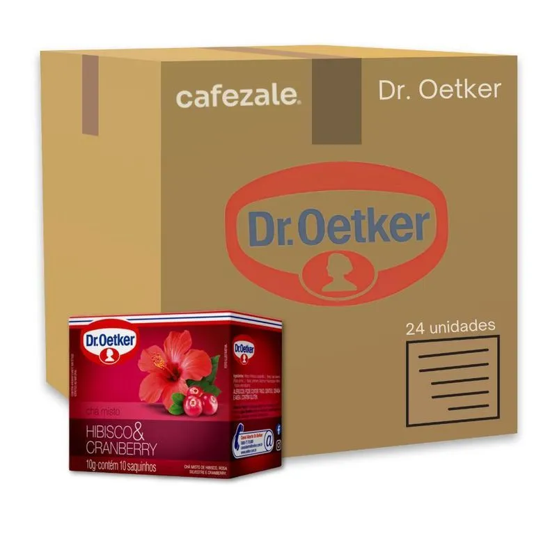 Chá Dr. Otker Hibisco E Cranberry Kit 24 Caixas