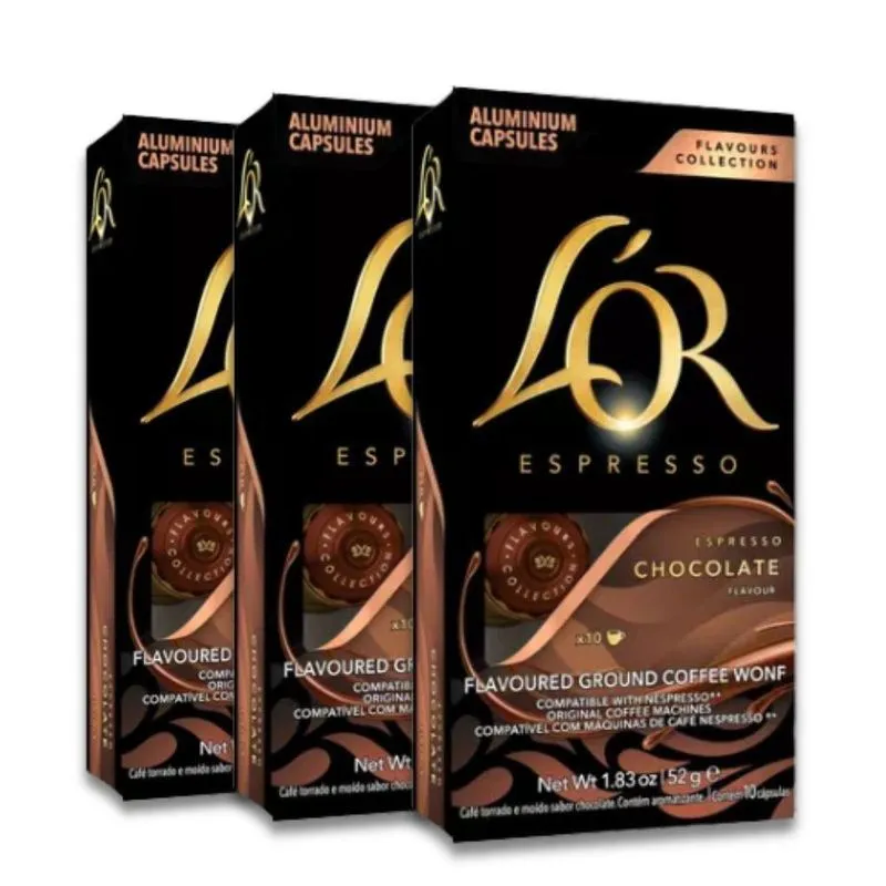 Café Cápsulas Lor Nespresso Chocolate Kit Com 30 Cápsulas