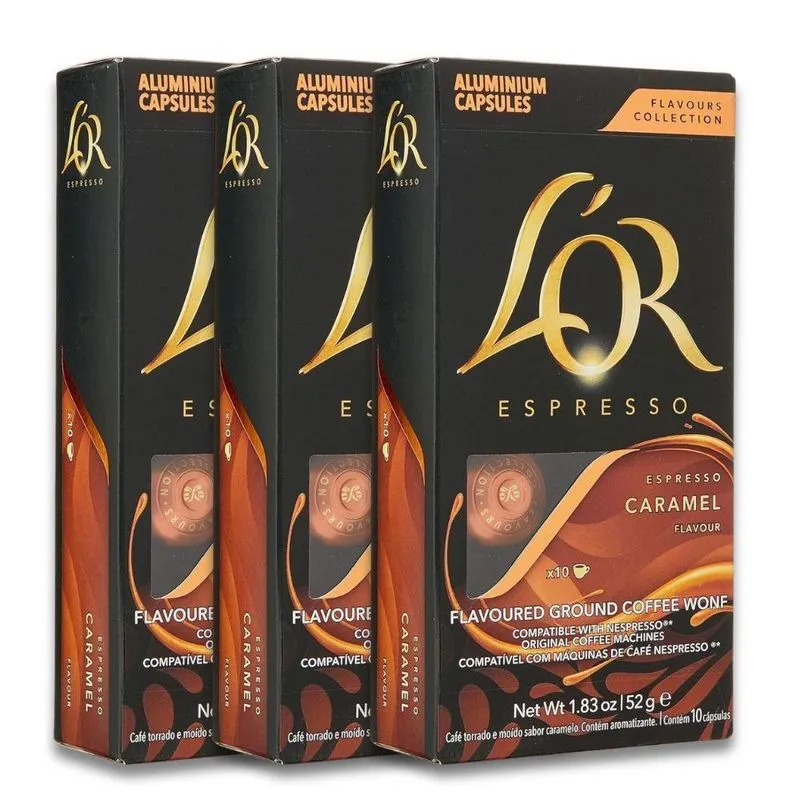 Café Cápsulas Lor Nespresso Caramel Kit Com 30 Cápsulas