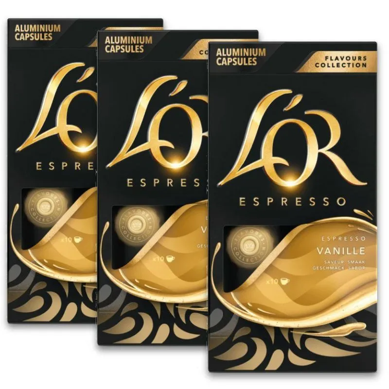 Café Cápsulas Lor Nespresso Vanille Kit Com 30 Cápsulas