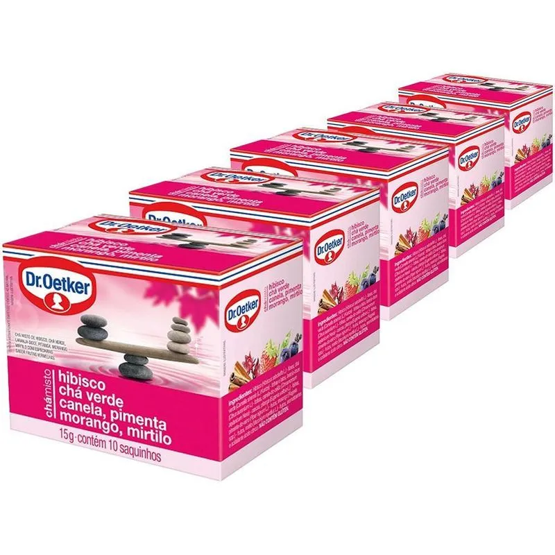 Chá Dr. Oetker Rejuveneser 50 Saquinhos