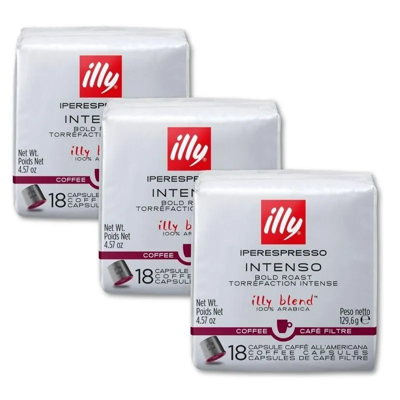 54 Cápsulas Café Illy Intenso Filtrado Iperespresso