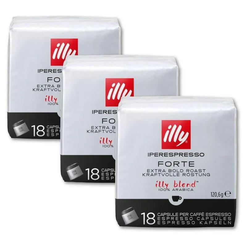 54 Cápsulas Café Illy Forte Espresso Iperespresso