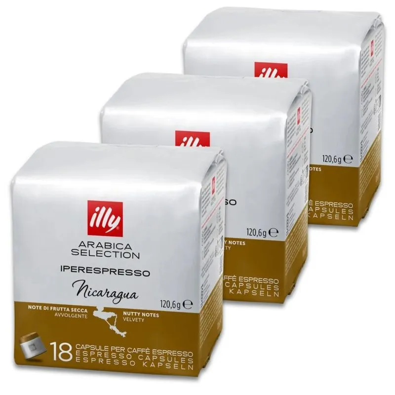 Kit 54 Cápsulas Café Illy Nicaragua Arabica Selection
