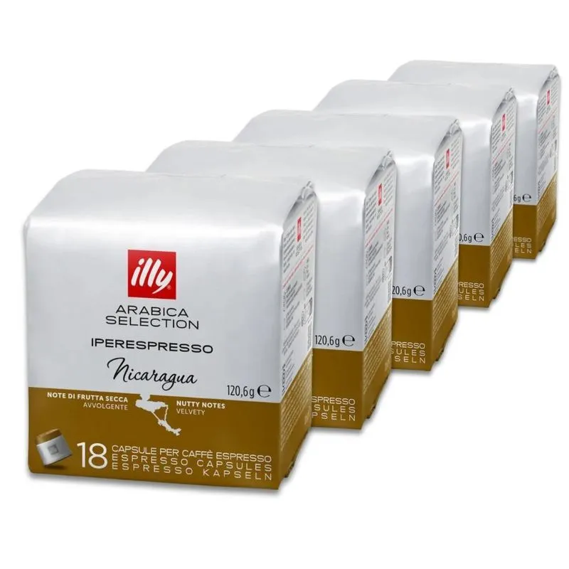 Kit 90 Cápsulas De Café Illy Nicarágua Arabica Selection