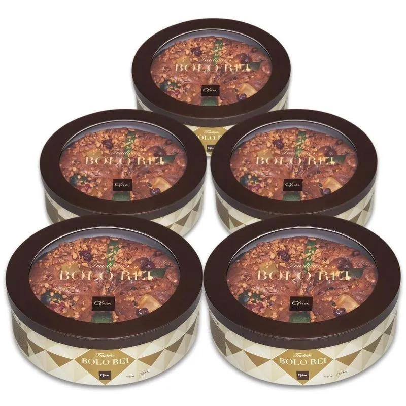 Bolo Rei Ofner Confeitaria Dia De Reis Kit 5 Unidades 1kg
