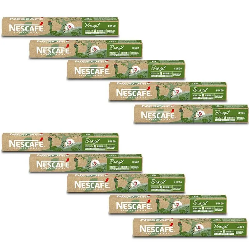 100 Cápsulas De Nescafé Farmers Origins Brazil