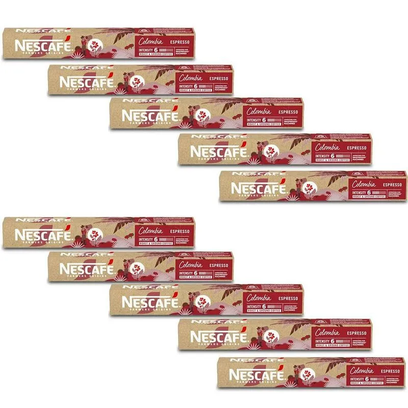 100 Cápsulas Nescafé Farmers Origins Colombia