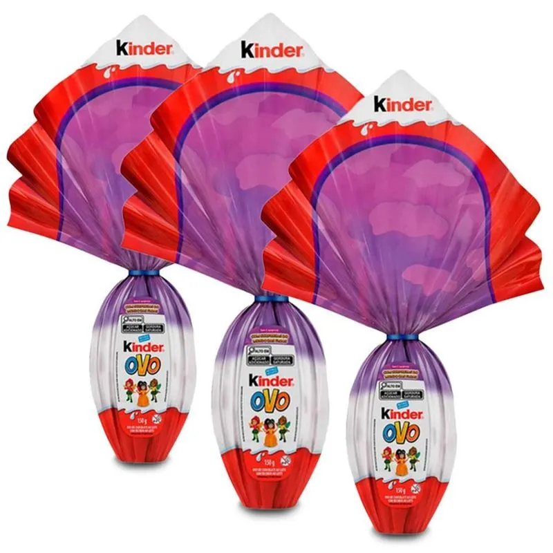 Ovo De Páscoa Kinder Mundo Das Fadas Kit 3 Unidades De 150g