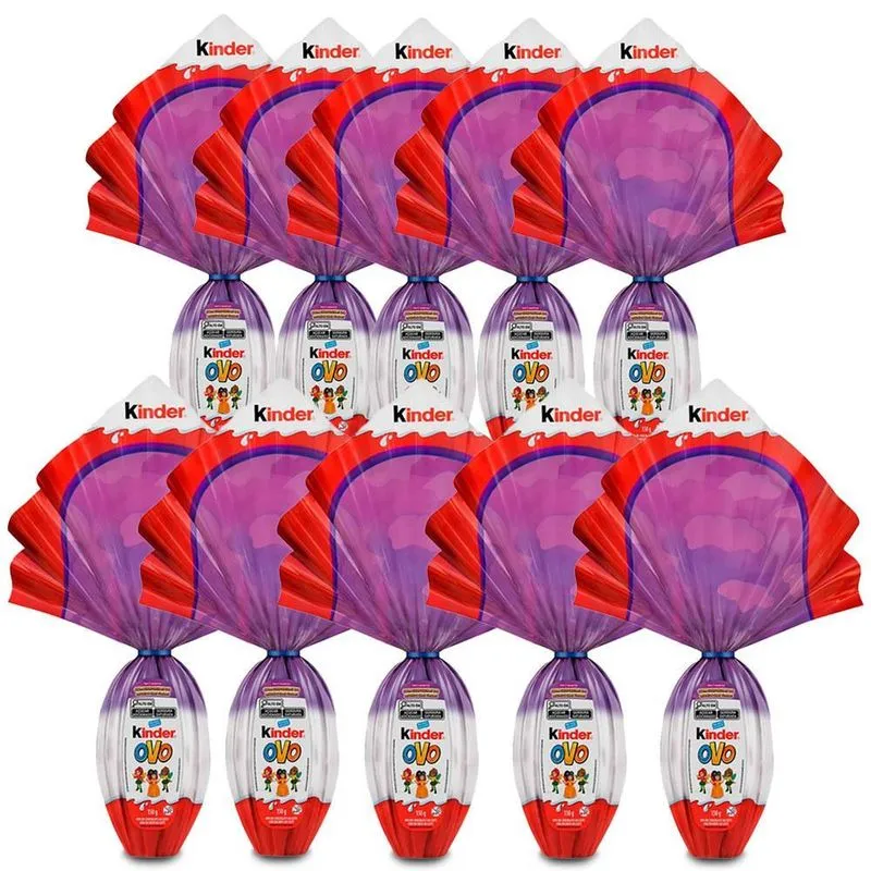 Ovo De Páscoa Kinder Mundo Das Fadas Kit 10 Unidades De 150g