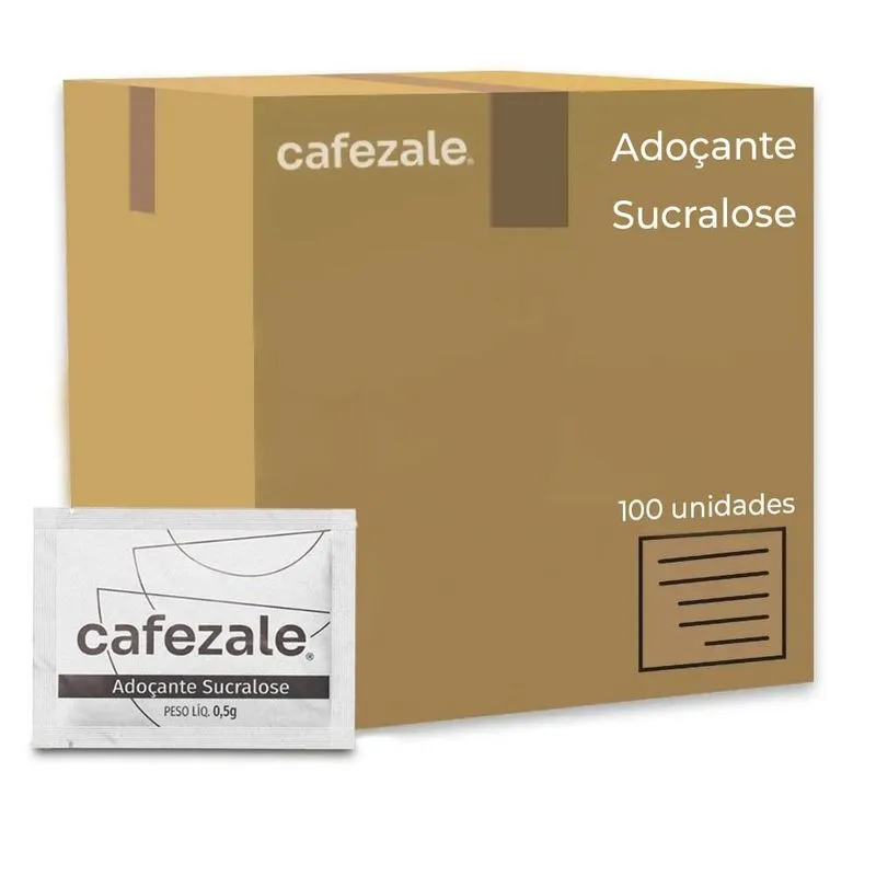 Adoçante Cafezale Sucralose Sachê - Caixa 100x0,5g - 50g