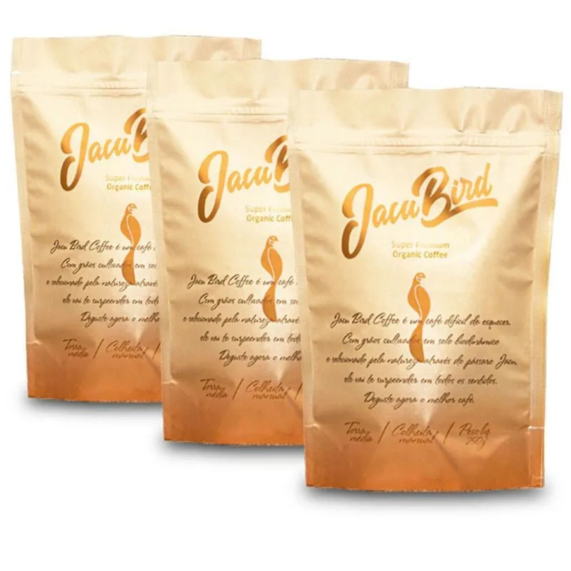 Café Jacu Bird Moído Kit 3 Pacotes De 250g