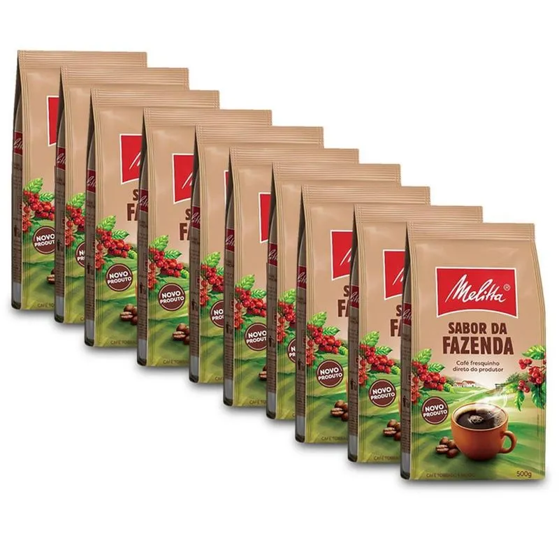Café Melitta Sabor Da Fazenda Kit 10 Pacotes De 500g Cada