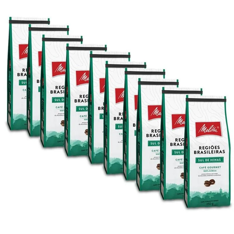 Café Melitta Sul De Minas Kit 10 Pacotes De 250g