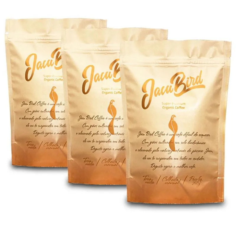 Jacu Bird Café Em Grãos Kit 3 Pacotes De 250g