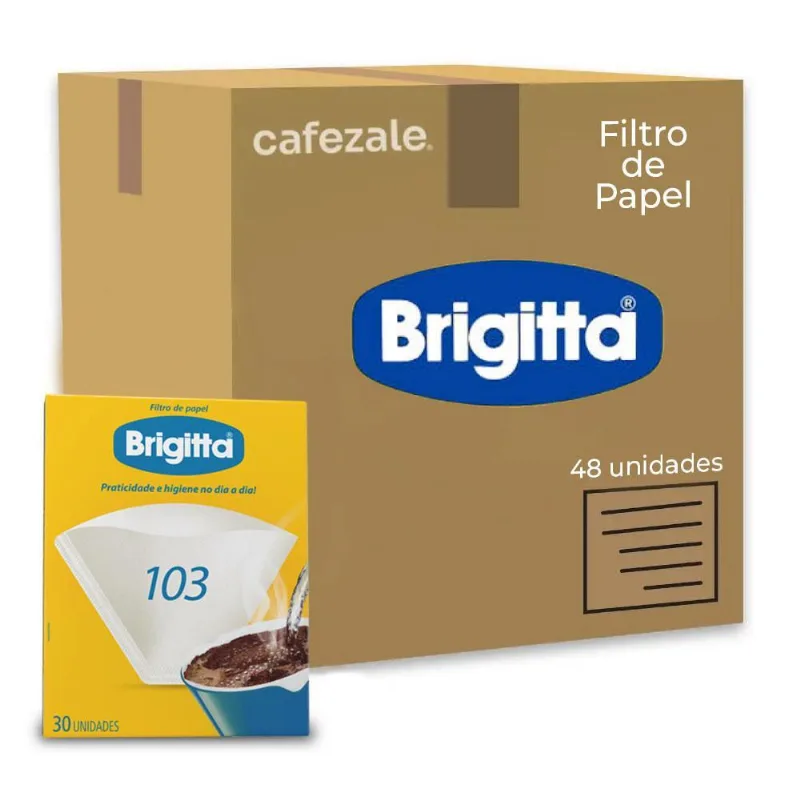 Filtro De Papel Brigitta 102 Kit 48 Pacotes Com 30 Unidades