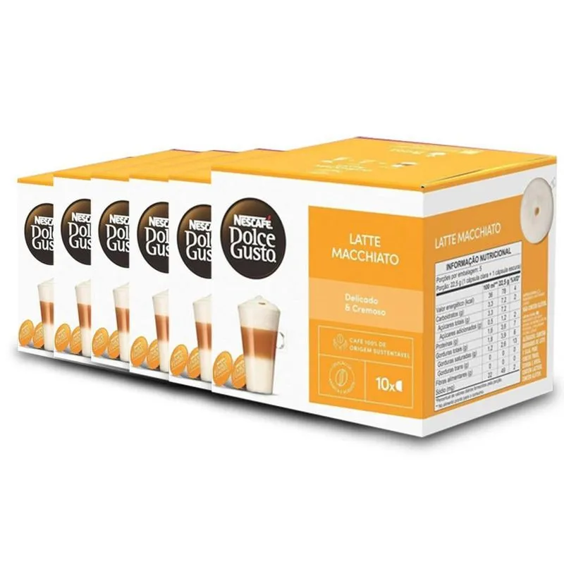 60 Cápsulas Nescafé Dolce Gusto Latte Macchiato