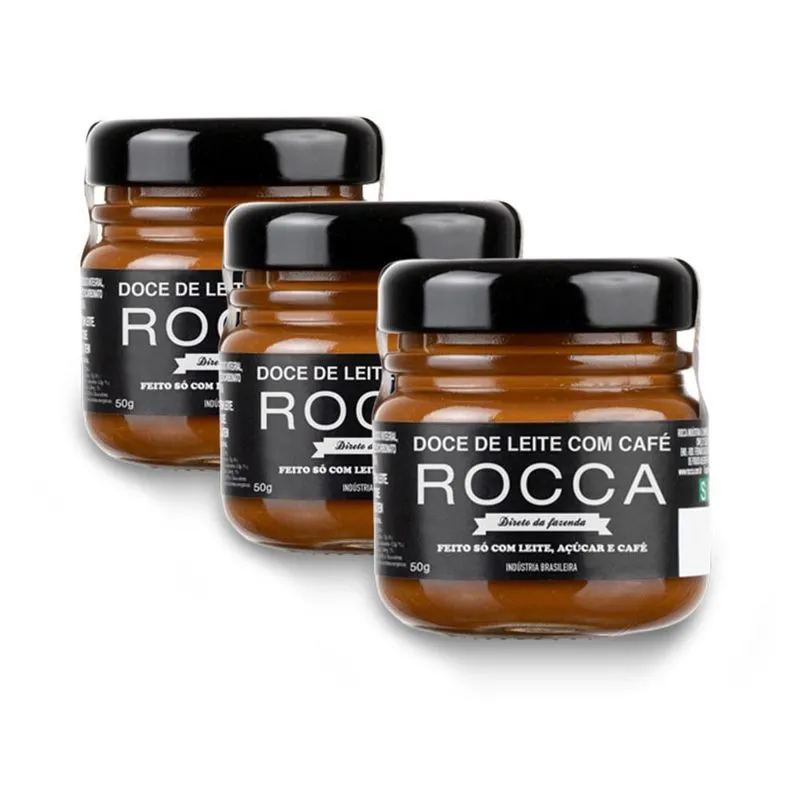 Doce De Leite Rocca Com Café Kit 3 Caixas