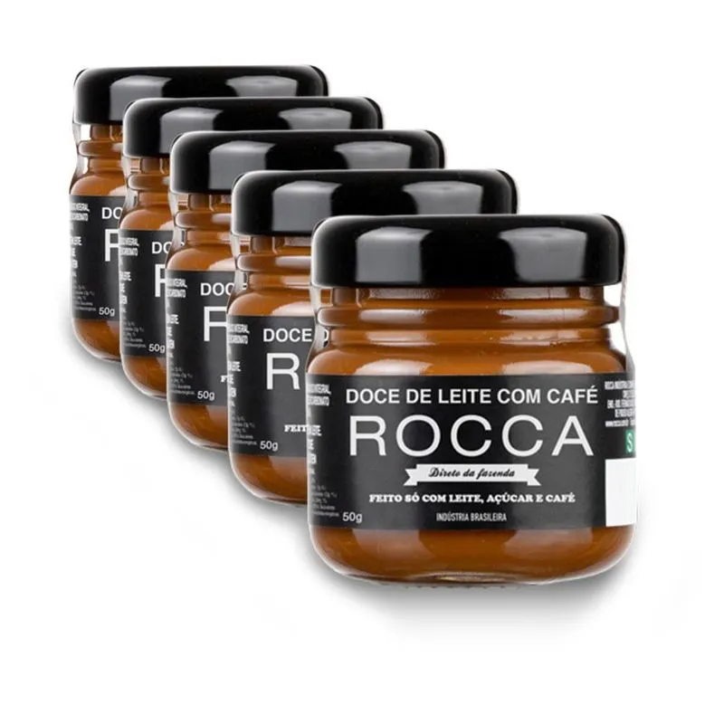 Doce De Leite Rocca Com Café Kit 5 Caixas