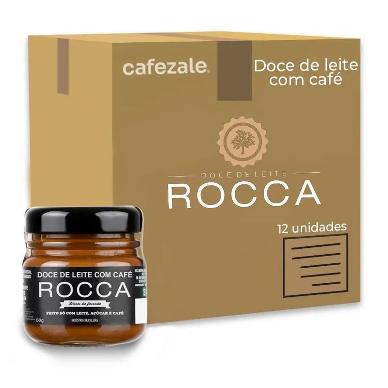 Doce De Leite Rocca Com Café Kit 12 Caixas