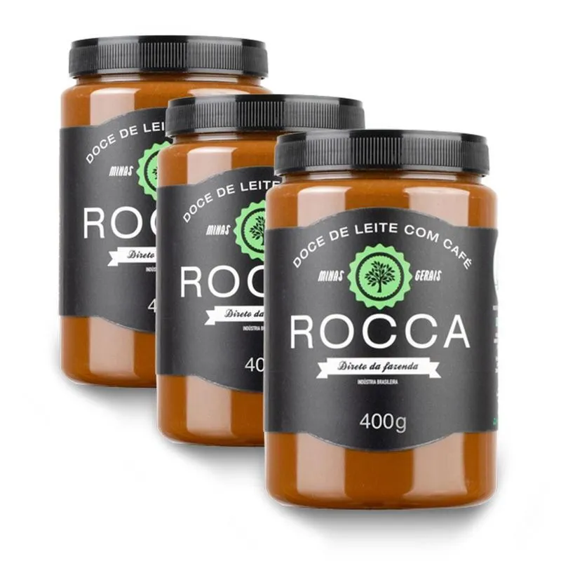 Doce De Leite Rocca Com Café Kit 3 Unidades