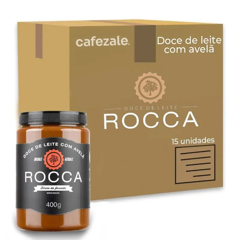 Doce De Leite Rocca Com Avelã 400g Kit 15 Unidades