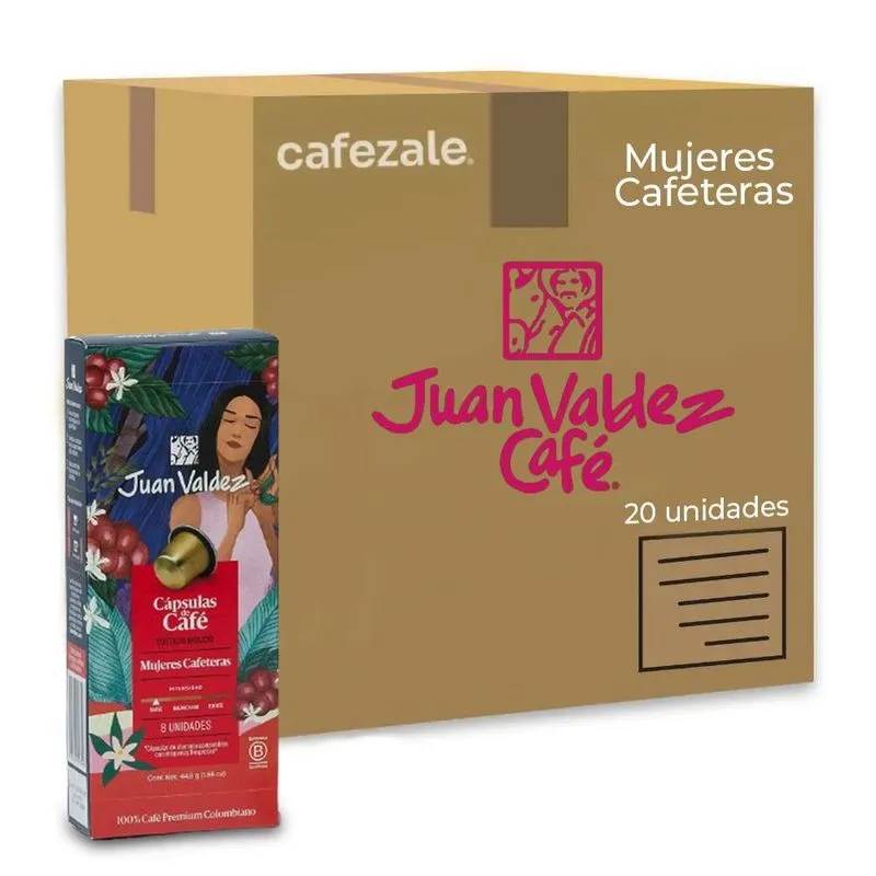 160 Cápsulas Nespresso Café Juan Valdez Mujeres Cafeteras