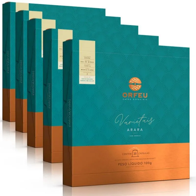 100 Cápsulas Café Orfeu Nespresso Arara