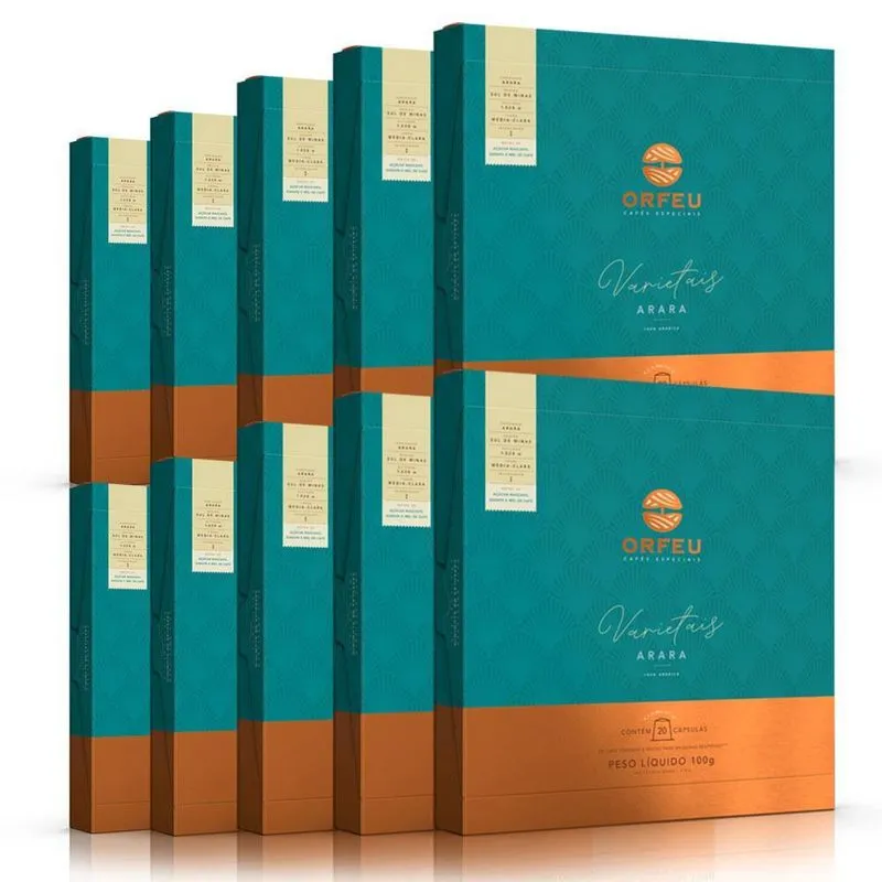 200 Cápsulas Café Orfeu Nespresso Arara