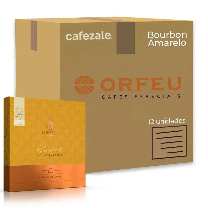 240 Cápsulas Café Orfeu Nespresso Bourbon Amarelo