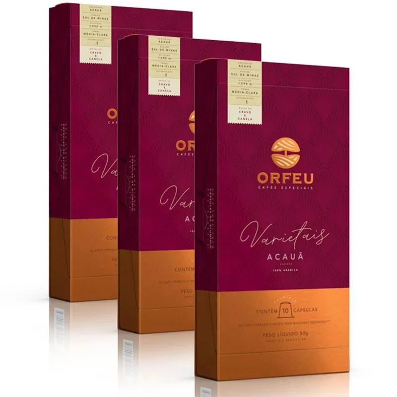 30 Cápsulas Café Orfeu Nespresso Acauã