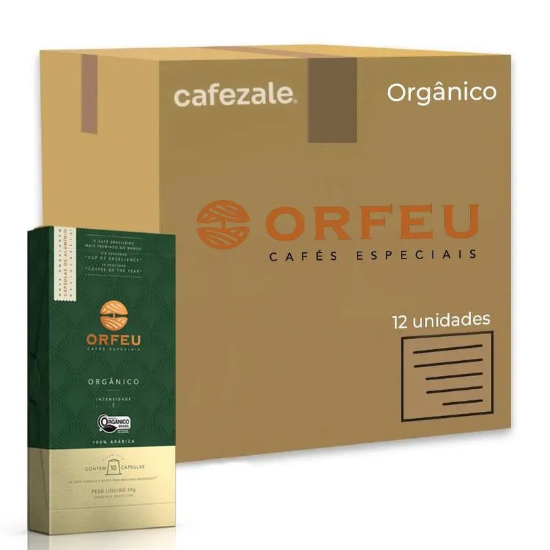 160 Cápsulas De Café Nespresso Orfeu Orgânico Intensidade 5