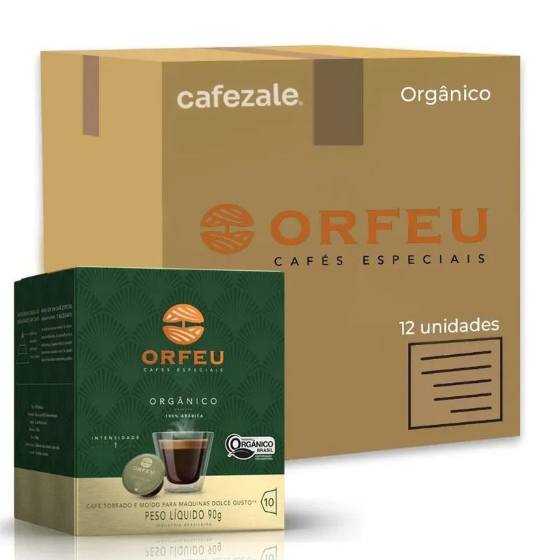 120 Cápsulas Café Orfeu Premium Dolce Gusto Orgânico