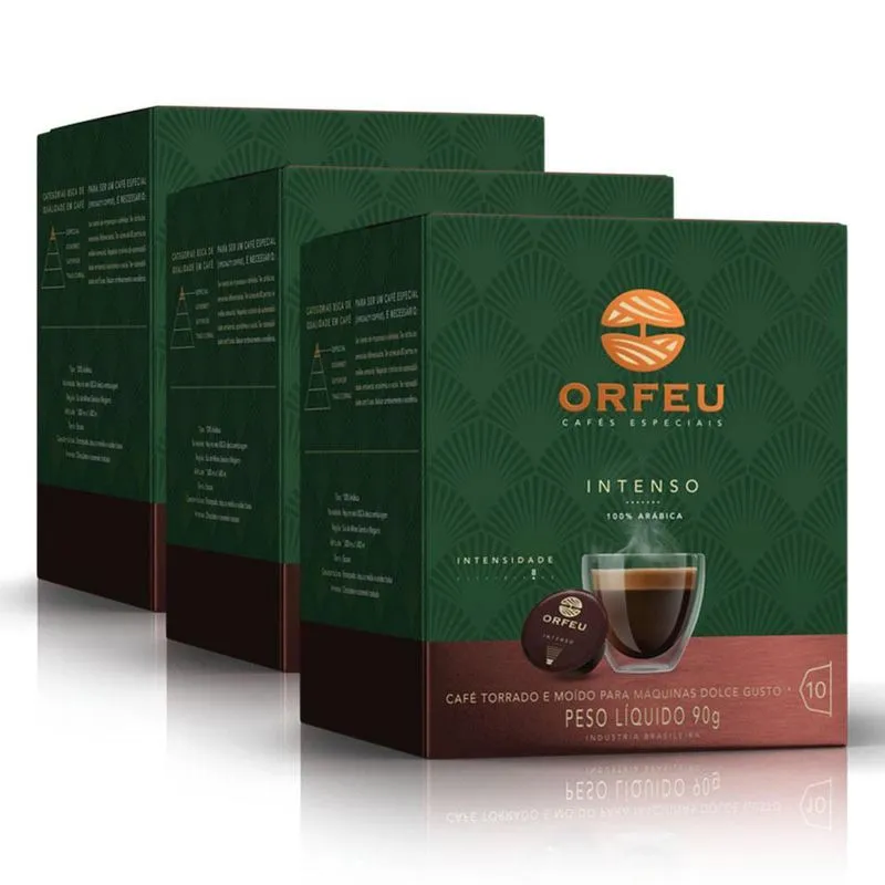 30 Cápsulas Dolce Gusto Café Premium Orfeu Intenso