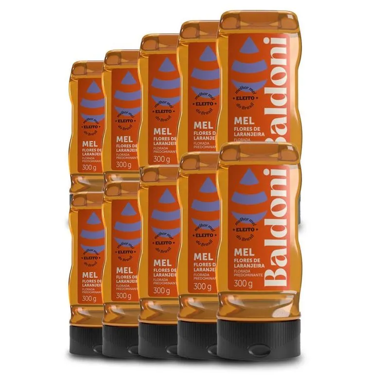 Mel De Flores De Laranjeira Baldoni Kit 10 Bisnagas De 300g