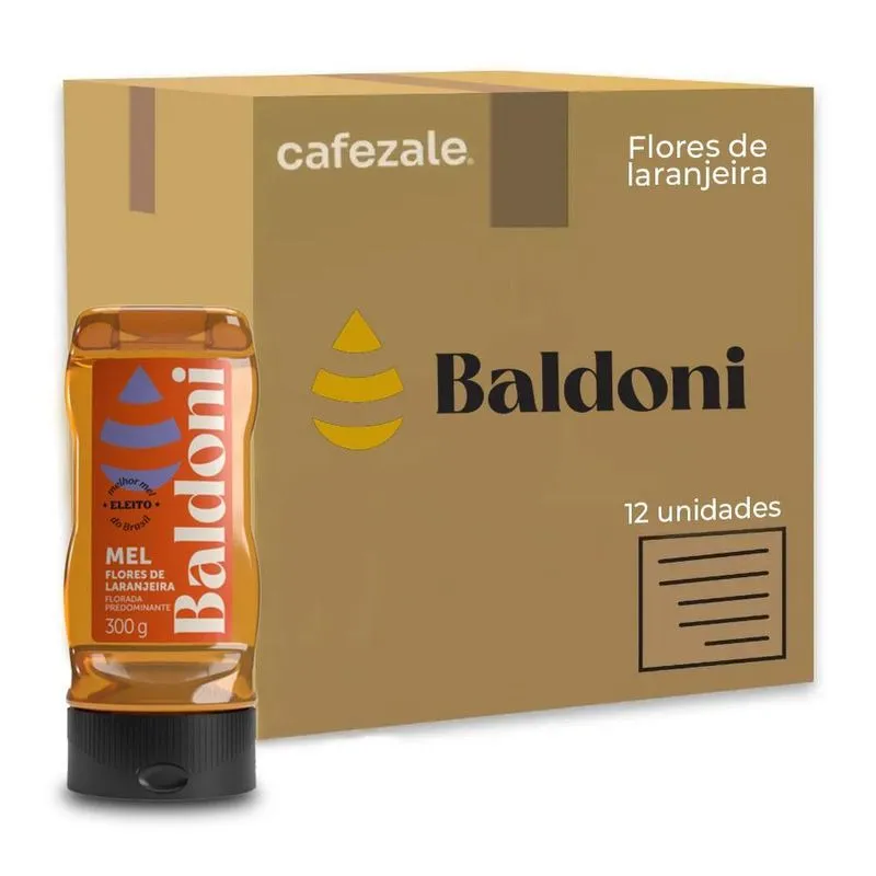 Mel De Flores De Laranjeira Baldoni Kit 12 Bisnagas De 300g